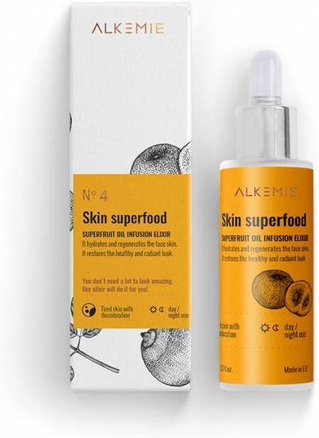 Alkmie Skin superfood Multiwitaminowy olejek z superowocami 30ml - zdjęcie 1 Alkmie Skin superfood Multiwitaminowy olejek z superowocami 30ml