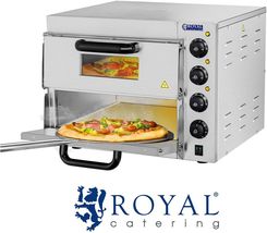 Zdjęcie Royal Catering Piec Do Pizzy 3000 W 2 Komory - Śr. 40 Cm (rl1832) - Nowa Sól