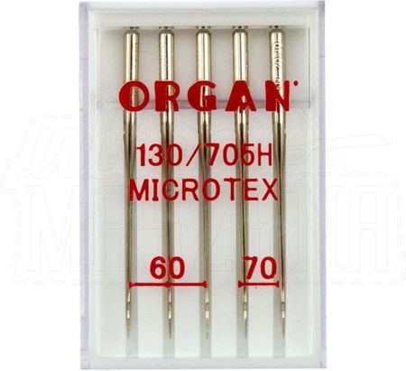 Organ Igły Organ do jedwabiu i mikrofazy, 5 szt., 3x60, 2x70