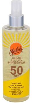Malibu Clear All Day Protection Spf50 Preparat Do Opalania Ciała 250ml Unisex