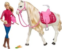 Lalka Barbie Lalka Interaktywny Koń + Frv36 - zdjęcie 1