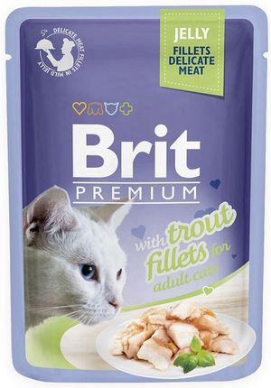 Brit Premium Trout Fillets For Adult Cats Jelly 85G