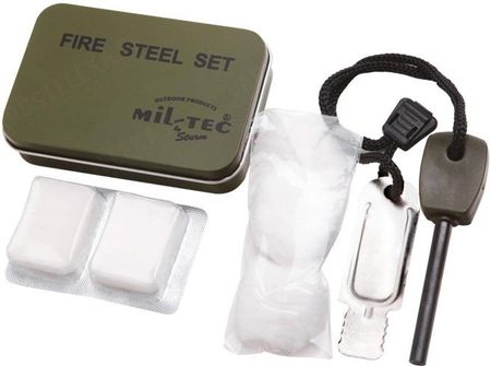 Miltec Zestaw Do Rozpalania Ognia Fire Steel Set 7271 Sp
