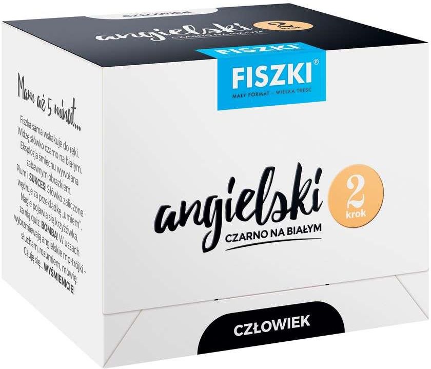 Nauka angielskiego Fiszki Angielski Czarno Na Białym Człowiek 2