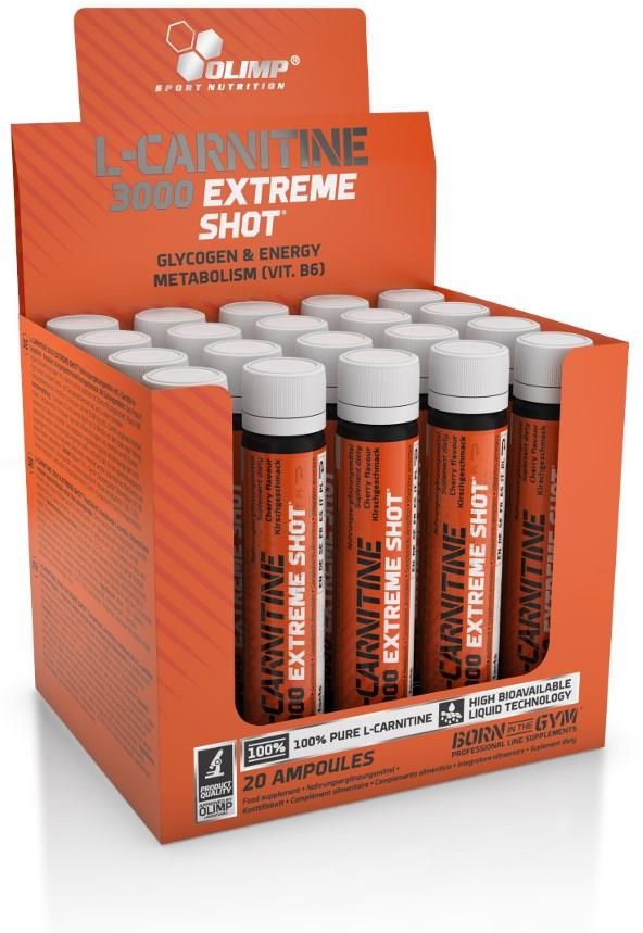 l carnitine extreme shot Olimp L-Carnitine 3000 Extreme Shot 20X25Ml Reduktor tłuszczu - Ceny i  opinie