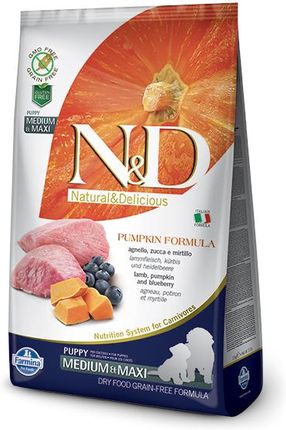 Farmina N&D Grain Free Pumpkin Lamb&Blueberry Puppy Medium/Maxi 2,5Kg