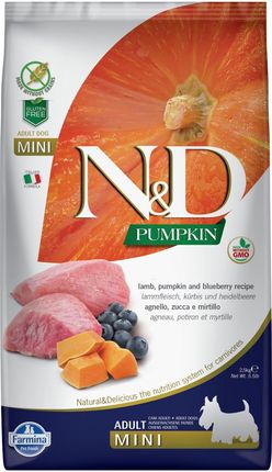 N & D Grain Free Pumpkin Lamb & Blueberry Adult Mini 2,5Kg