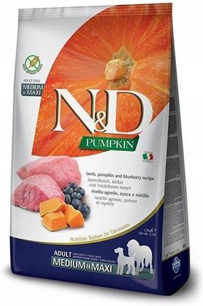 N & D Grain Free Pumpkin Lamb & Blueberry Adult Medium & Maxi 2,5Kg