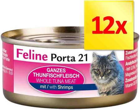 Feline Porta 21  Tuńczyk z krewetkami 12x156g