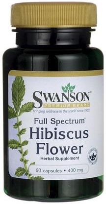 Swanson Full Spectrum Hibiscus Flower 400mg 60 kaps.
