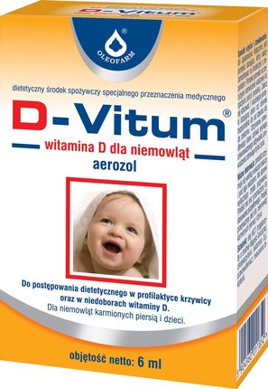Oleofarm D-Vitum Witamina D dla niemowląt aerozol 6ml