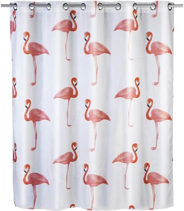 Wenko Zasłona Prysznicowa Flamingo Tekstylna 180X200 Cm (B06Xddx5Vh)