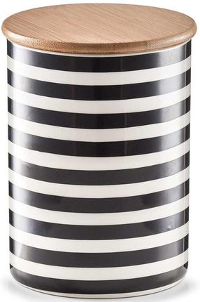 Zeller Ceramiczny Pojemnik Stripes Z Bambusową Pokrywką 900 Ml (B06Xrsrwxc)