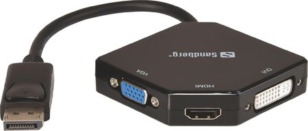 Sandberg Adapter AV DPHDMI+DVI+VGA (509-11)