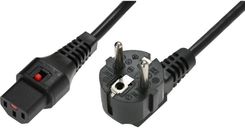 Zdjęcie Assmann IEC LOCK kątowy/IEC C13 M/Ż 2m Czarny (IECEL182S) - Radlin