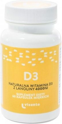 Visanto Naturalna witamina D3 z lanoliny 4000 IU 60 kaps