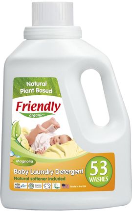 Friendly Organic, Płyn do prania ubranek dziecięcych, magnoliowy, 1,567L 