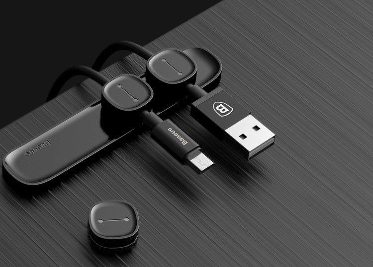 Baseus Magnetyczny Organizer Do Kabli Peas Cable Clip - zdjęcie 8 Baseus Magnetyczny Organizer Do Kabli Peas Cable Clip