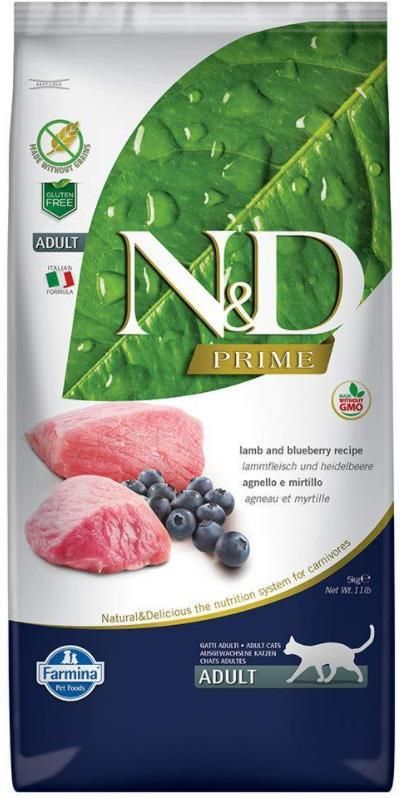 Farmina N&D Lamb & Blueberry Adult Cat 5kg - zdjęcie 1 Farmina N&D Lamb & Blueberry Adult Cat 5kg