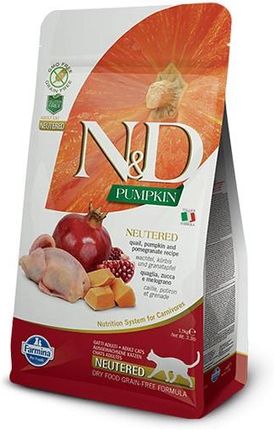 N & D Cat Pumpkin Neutered Quail & Pomegranate 1,5kg