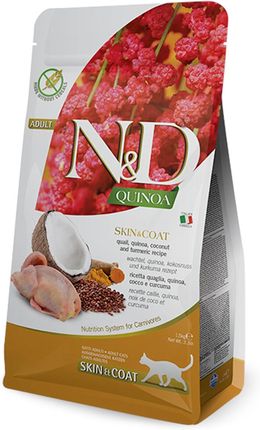 N & D Cat Quinoa Skin & Coat Quail 1,5kg