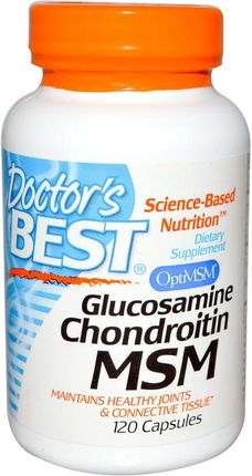 DOCTOR'S Best Glukozamina, chondroityna, MSM 120 tabl