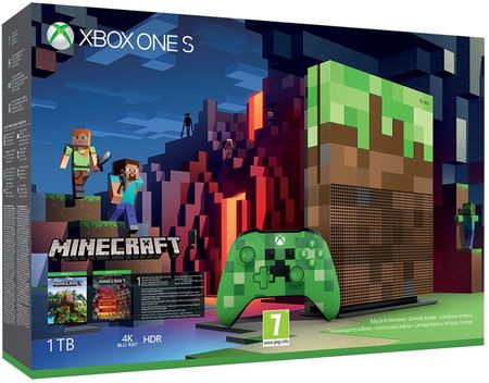 Microsoft Xbox One S 1TB Edycja Limitowana + Minecraft