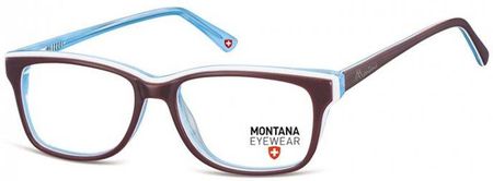 Oprawki korekcyjne, optyczne nerd Montana MA81G brazowo-niebieskie
