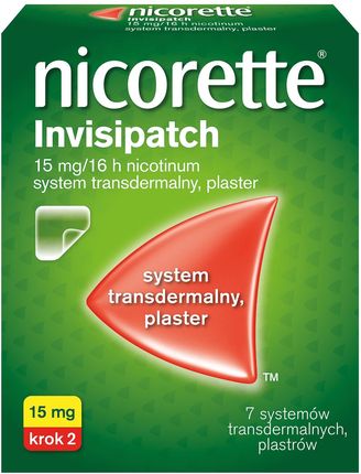 Nicorette Invisipatch Plastry transdermalne 15mg /16h 7 sztuk