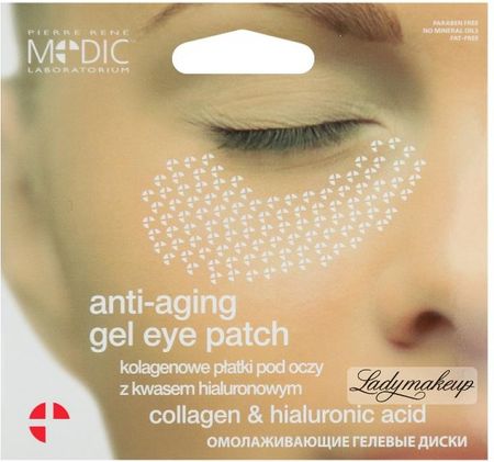 Pierre René Anti-aging gel eye patch Kolagenowe płatki pod oczy 1 op