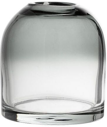 Szklany wazon w skandynawskim stylu, szare szkło - Bloomingville