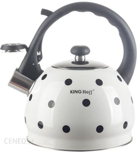 „Kinghoff“ arbatinukas su švilpuku baltas 2 L indukcija