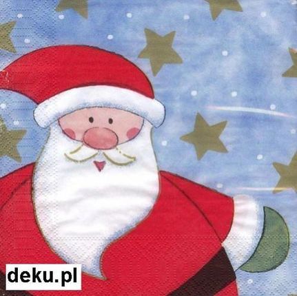 Serwetka do decoupage mikołaj 107