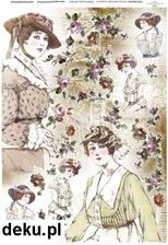 Papier ryżowy A4 210x297 decoupage itd R010 625