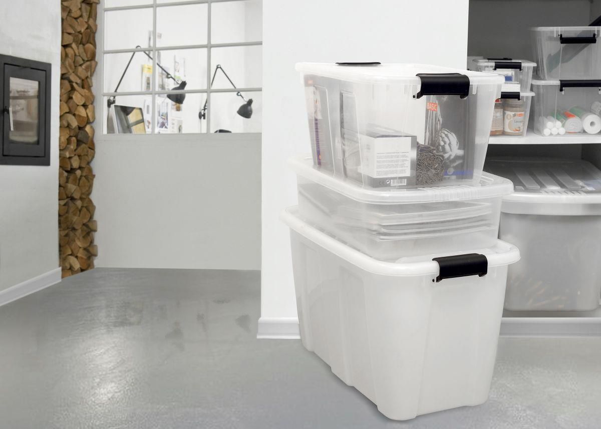 Pojemnik do przechowywania z pokrywą Home Box 31l - zdjęcie 1 Pojemnik do przechowywania z pokrywą Home Box 31l