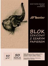 Zdjęcie Leniar Blok szkicowy z szarym papierem A5/50k - Bełchatów