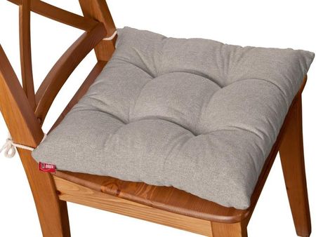 Dekoria Siedzisko poduszka na krzesło beżowo-szary