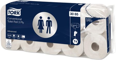 Tork miękki papier toaletowy w rolce konwencjonalnej 3065 10 rolek