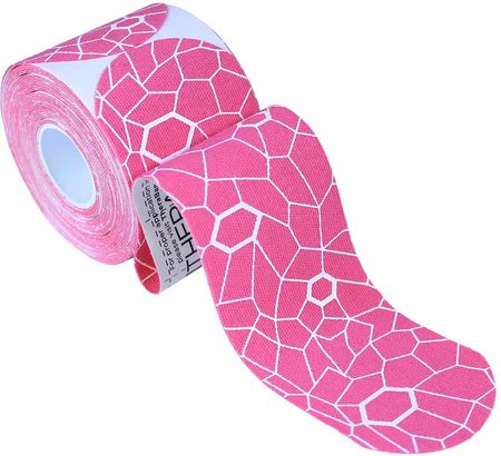 Thera Band taśma taping Kinesio 5cm x 25,4 cm różowo - biała