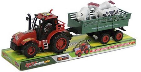 Farma Traktor Z Przyczepą + 3 Zwierzątka