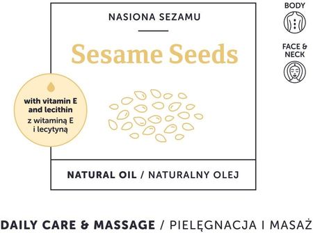 Balsamique Naturalny Olej Sezamowy do masażu 500ml