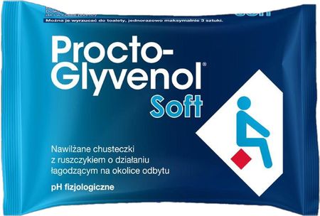 Procto-Glyvenol Soft nawilżane chusteczki dla osób z hemoroidami 30 sztuk