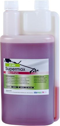Ekomax Olej do silników dwusuwowych Supermax 2T mix 1 L czerwony ABUZSR