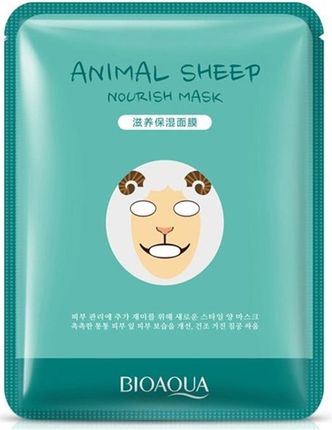 Bioaqua Animal Sheep Nourish Mask Odżywcza Maska Do Twarzy W Formie Płata 30g