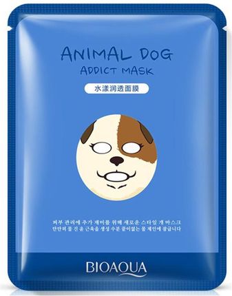 Bioaqua Animal Dog Addict Mask Rozjaśniająca Maska Do Twarzy W Formie Płata 30g