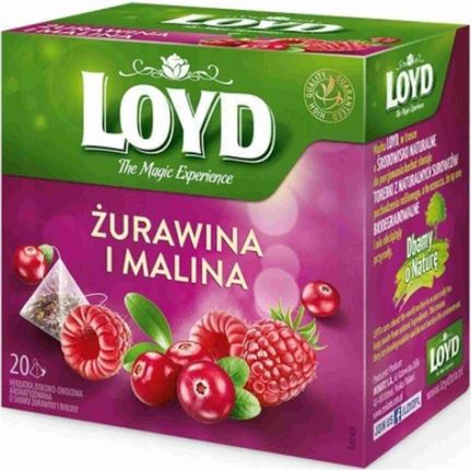 Mokate Herbata Owocowa Loyd Żurawina I Malina A'20X2 G