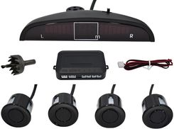 Czujniki Parkowania Cofania LCD Buzzer 4 Czarne - Czujniki parkowania
