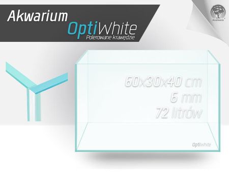 Akwarium FULL OPTIWHITE 60x30x40 6mm Polerowane