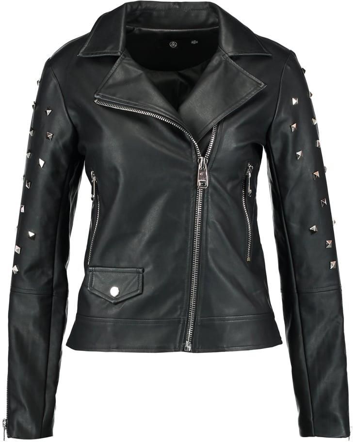 Missguided B&&B BIKER WITH BADGES AND STUDS Kurtka Wiosenna Black ...