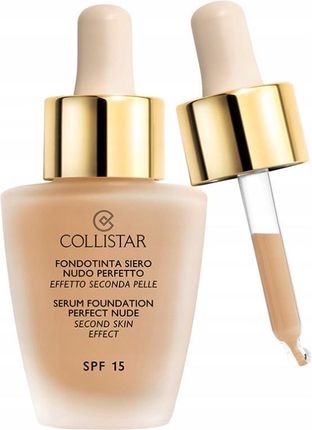Collistar Serum Foundation Perfect Nude Spf15 Second Skin Effect Podklad Do Twarzy 3 Nudo 30ml